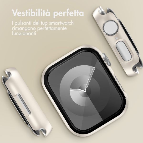 imoshion Cover rigida integrale Apple Watch 7 / 8 / 9 - 45 mm - Luce stellare