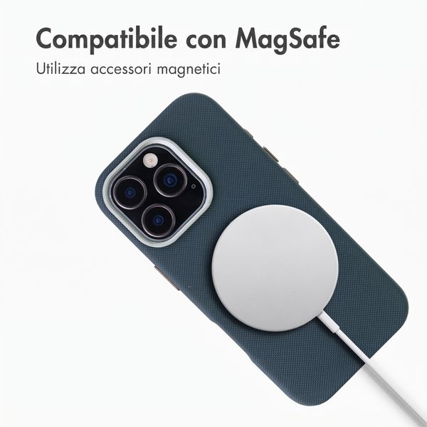 Accezz Cover Mesh con MagSafe Apple iPhone 16 Pro - Blu scuro