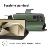 imoshion Cover a libro di Lusso Samsung Galaxy S25 Ultra - Verde