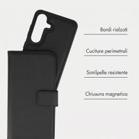 imoshion Cover a libro di lusso 2-in-1 rimovibile Samsung Galaxy S26 - Nero