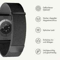 imoshion Milanees magnetisch bandje Apple Watch | 44/45/46/49 mm - Zwart