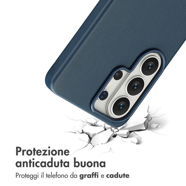 Accezz Cover in Pelle con MagSafe Samsung Galaxy S26 Ultra - Nightfall Blue