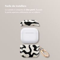 Selencia Cover Vivid  Apple Airpods 4 - Art Wave Black