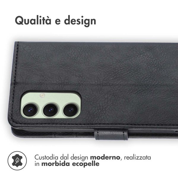 imoshion Cover a libro di Lusso Samsung Galaxy S24 FE - Nero