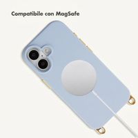 Selencia Cover posteriore Rivièra con MagSafe con ganci rimovibili Apple iPhone 16 - Powder Blue