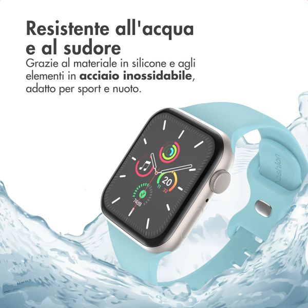 imoshion Cinturino in silicone⁺ Apple Watch | 44/45/46/49 mm - Taglia M/L - Sapphire Blue