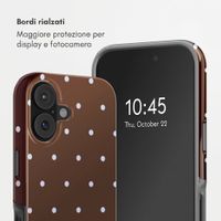 Selencia Cover posteriore Vivid con MagSafe Apple iPhone 17 - Happy Dots Chocolate