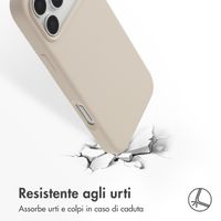 Accezz Cover in silicone liquido con MagSafe Apple iPhone 17 Pro Max - Stone