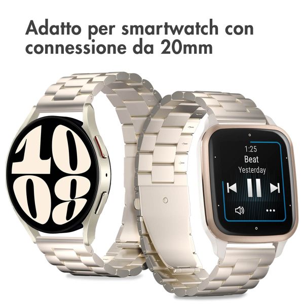 imoshion Cinturino in acciaio  - Attacco universale 20 mm - Starlight
