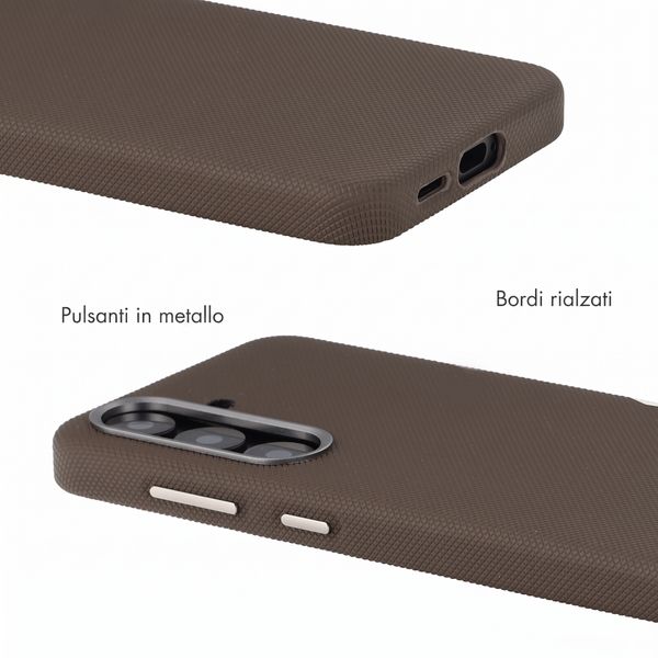 Accezz Cover Mesh con MagSafe Samsung Galaxy S25 / S24 - Marrone