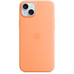 Apple Cover Posteriore in Silicone con MagSafe Apple iPhone 15 Plus - Orange Sorbet