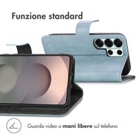 imoshion Cover a libro di Lusso Samsung Galaxy S26 Ultra - Azzurro