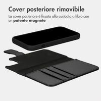 imoshion Cover a libro di lusso 2-in-1 rimovibile Apple iPhone 13 - Nero