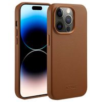 Accezz Cover in Pelle con MagSafe Apple iPhone 14 Pro - Sienna Brown