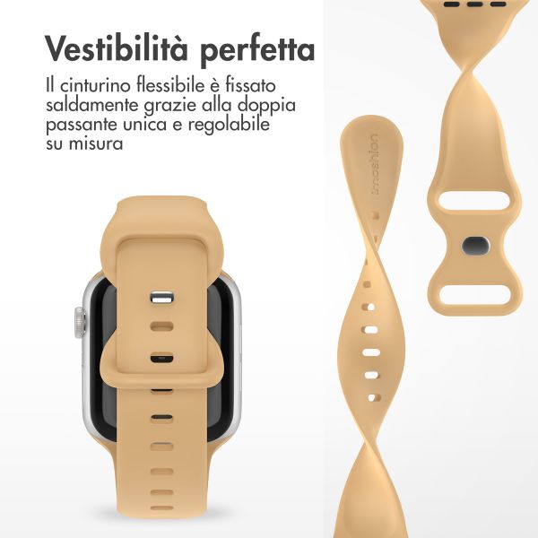 imoshion Cinturino in silicone⁺ Apple Watch | 44/45/46/49 mm - Taglia M/L - Walnut
