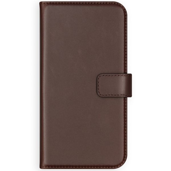 Selencia Cover a libro in vera pelle Apple iPhone 12 Mini - Marrone