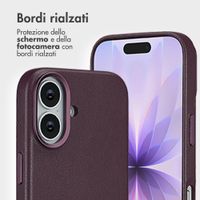 Accezz Cover in pelle 2 in 1 con MagSafe Apple iPhone 17 - Heath Purple
