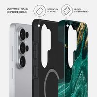 Burga Cover Posteriore Resistente con MagSafe Samsung Galaxy S26 Ultra - Emerald Pool