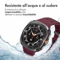 imoshion Cinturino Ocean in silicone Samsung Galaxy Watch Ultra (2024/2025) - Wine Red