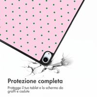 imoshion Cover Trifold Design Apple iPad Air 11 pollici (2026) M4 / (2025) M3 / (2024) M2 / Air 5 (2022) / Air 4 (2020) - Happy Dots