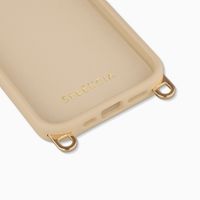 Selencia Cover posteriore Rivièra con MagSafe con ganci rimovibili Apple iPhone 15 Pro - Milky Latte