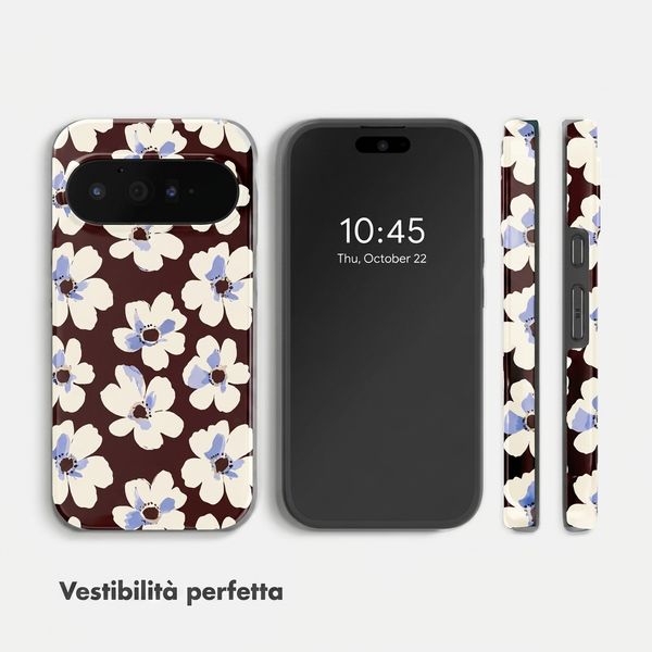 Selencia Cover posteriore Vivid con MagSafe Google Pixel 11 - Choco Flower Pop