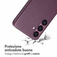 Accezz Cover in Pelle con MagSafe Samsung Galaxy S24 Plus - Heath Purple