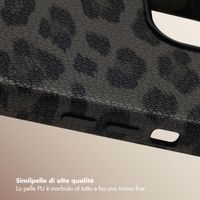 Selencia Cover Sabi Stampa pantera con MagSafe Apple iPhone 14 - Midnight Black