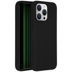 Accezz Cover in silicone liquido con MagSafe Apple iPhone 15 Pro Max - Nero