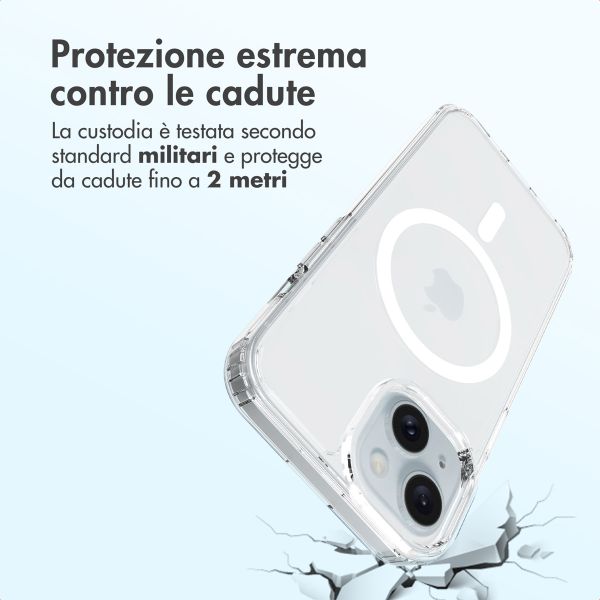 Accezz Cover posteriore Xtreme Impact con MagSafe Apple iPhone 15 - Trasparente