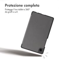 imoshion Cover a libro Trifold Samsung Galaxy Tab A11 / A9 8.7 pollici - Grigio