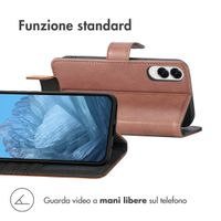 imoshion Cover a libro di Lusso Samsung Galaxy S25 Edge - Marrone