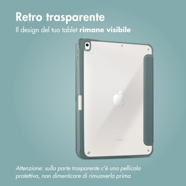 imoshion Cover Origami Apple iPad 9 (2021) 10.2 pollici / iPad 8 (2020) 10.2 pollici / iPad 7 (2019) 10.2 pollici - Verde scuro