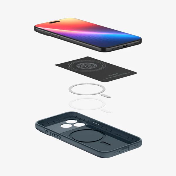 Spigen Cover posteriore Thin Fit MagSafe Apple iPhone 17 Pro Max - Metal Slate