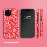 Selencia Cover posteriore Vivid con MagSafe Apple iPhone 15 - Wild Spots Lipstick