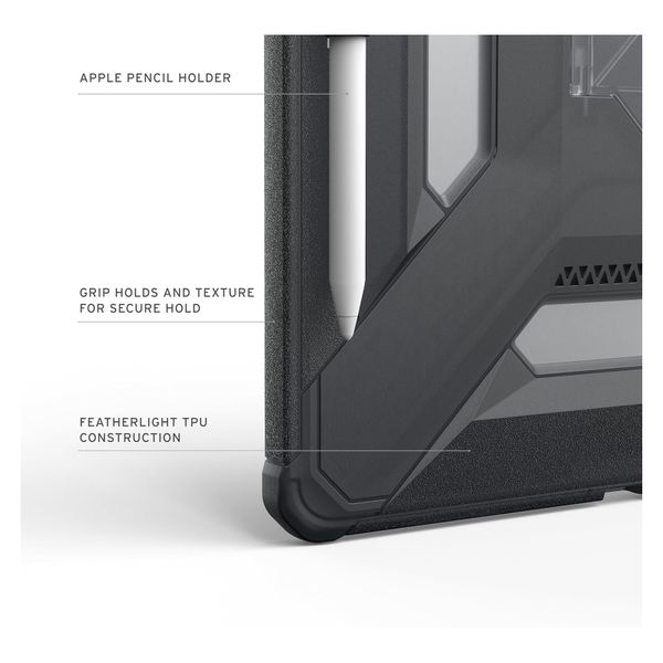 UAG Custodia posteriore Scout Plus con supporto Apple iPad Air 13 pollici (2026) M4 / (2025) M3 / (2024) M2 - Ash
