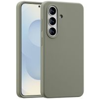 Accezz Cover in silicone liquido con MagSafe Samsung Galaxy S26 - Cooper Green