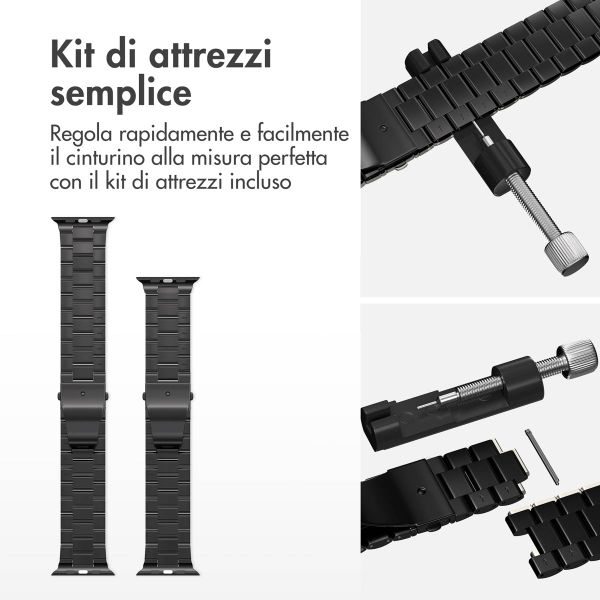 imoshion Cinturino in acciaio Apple Watch | 38/40/41/42 mm - Nero