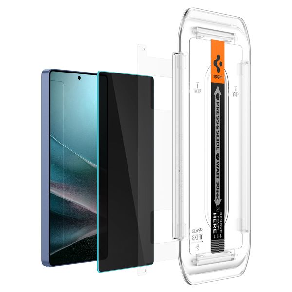 Spigen Vetro temperato privacy GLAStR EZ Fit + Applicatore - confezione da 2 Samsung Galaxy S25 Ultra