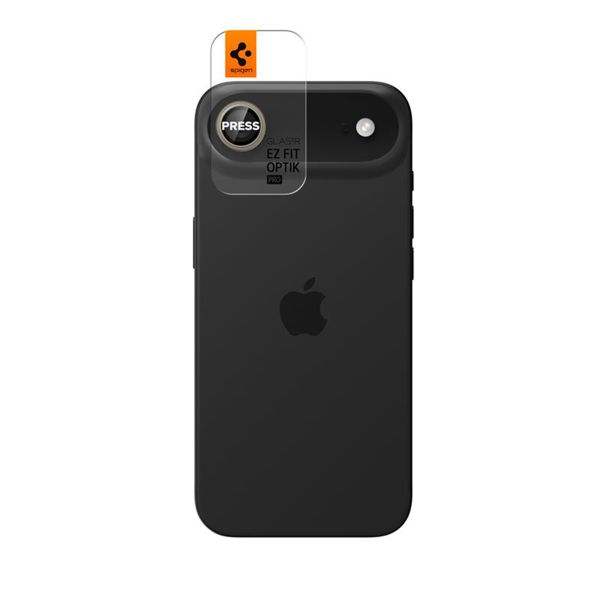 Spigen Optik Pro EZ Fit Lens Protector - Protezione lente fotocamera (confezione da 2) per Apple iPhone Air - Crystal Gold