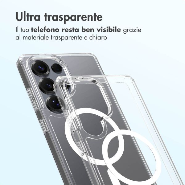 Accezz Cover posteriore Xtreme Impact con MagSafe Samsung Galaxy S25 Ultra - Trasparente