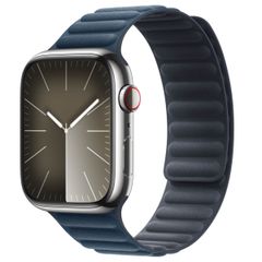 Apple Cinturino Magnetic Link in FineWoven Apple Watch | 44/45/46/49 mm - Taglia M/L - Baltic Blue