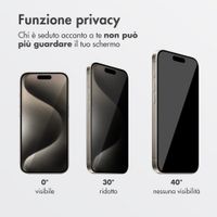 Accezz Vetro temperato privacy + Applicatore Apple iPhone 16 Plus / 15 Plus