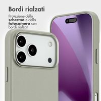 Accezz Cover in pelle 2 in 1 con MagSafe Apple iPhone 17 Pro Max - Light Grey