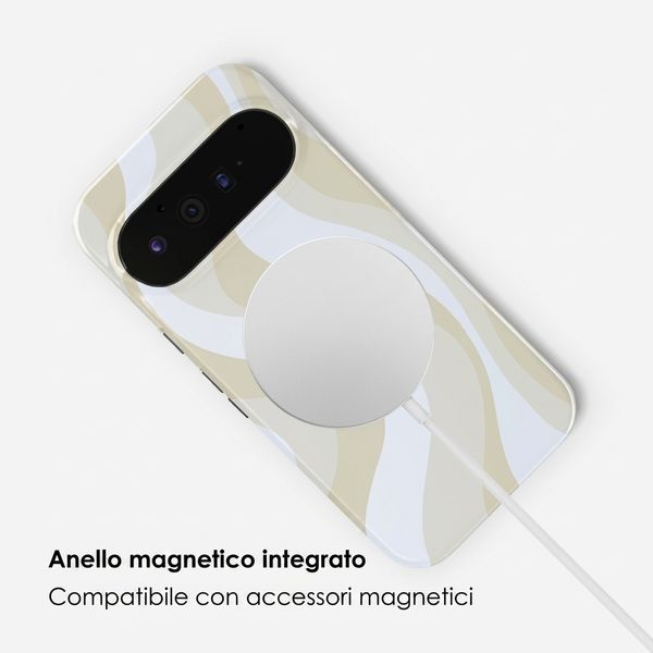 Selencia Cover posteriore Vivid con MagSafe Google Pixel 11 - Desert Waves Beige
