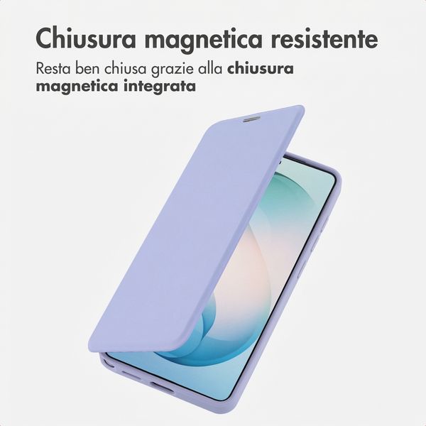 imoshion Bookcase trasparente con MagSafe Samsung Galaxy S26 Ultra - Lilla