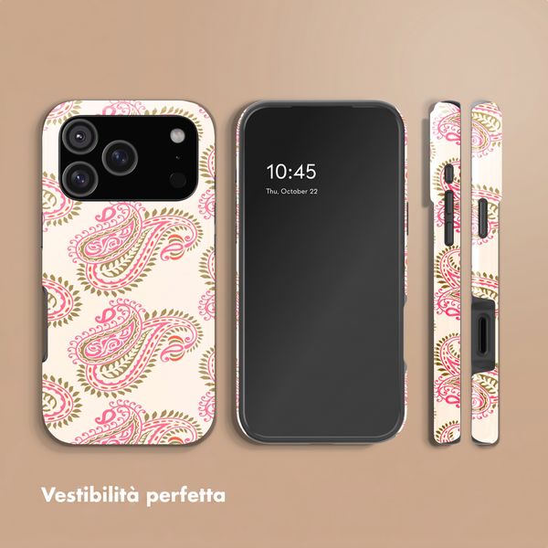 Selencia Cover posteriore Vivid con MagSafe Apple iPhone 18 Pro Max / 17 Pro Max - Paisley Blush
