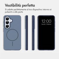imoshion Cover posteriore Color con Thin MagSafe Ring Samsung Galaxy S25 / S24 - Blu scuro