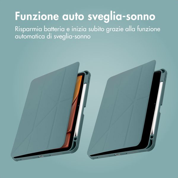 imoshion Cover Origami Apple iPad Pro 11 (2018/2020/2021/2022) / Air 5 (2022) / Air 4 (2020) - Verde scuro