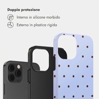 Selencia Cover Posteriore Vivid Apple iPhone 12 (Pro) - Happy Dots Digital Sky